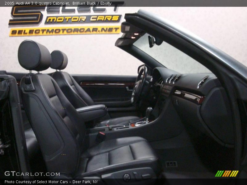 Brilliant Black / Ebony 2005 Audi A4 3.0 quattro Cabriolet