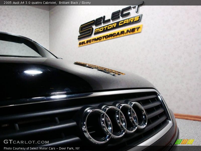Brilliant Black / Ebony 2005 Audi A4 3.0 quattro Cabriolet