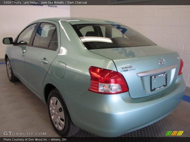 Jade Sea Metallic / Dark Charcoal 2009 Toyota Yaris Sedan