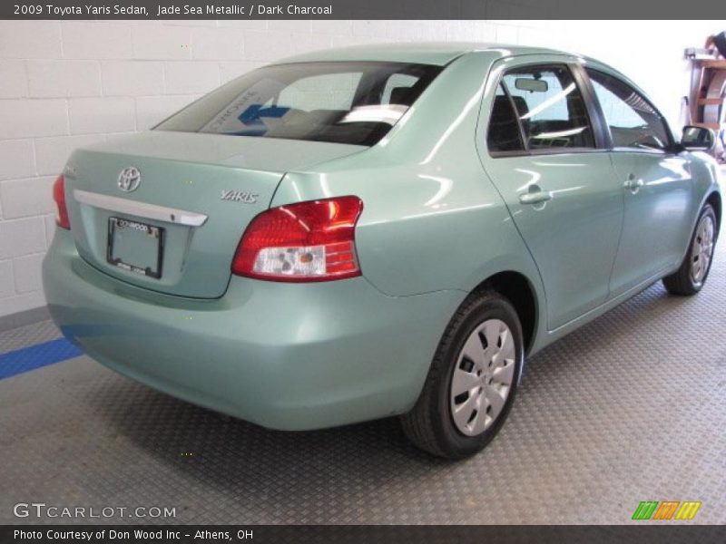 Jade Sea Metallic / Dark Charcoal 2009 Toyota Yaris Sedan