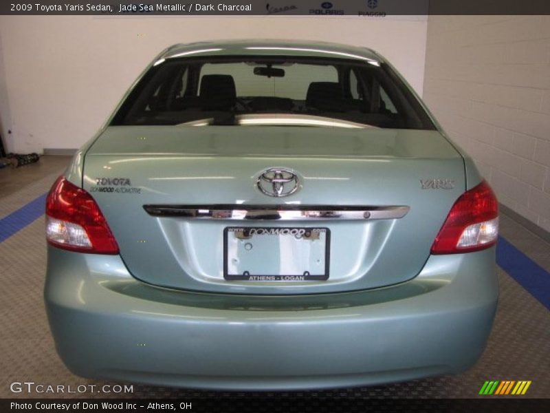Jade Sea Metallic / Dark Charcoal 2009 Toyota Yaris Sedan