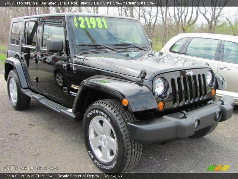 Black / Dark Slate Gray/Medium Slate Gray 2007 Jeep Wrangler Unlimited Sahara 4x4