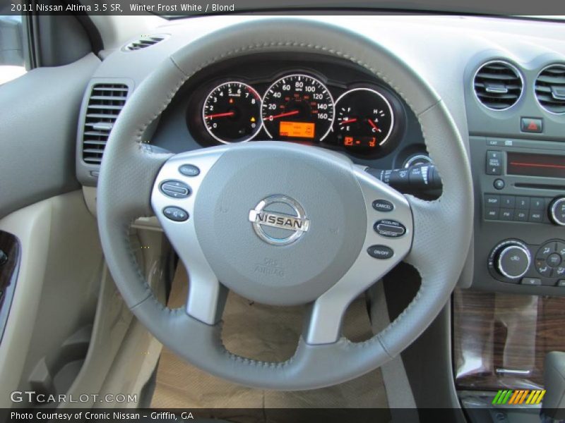 Winter Frost White / Blond 2011 Nissan Altima 3.5 SR