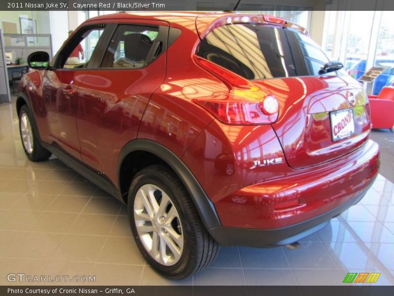 Cayenne Red / Black/Silver Trim 2011 Nissan Juke SV