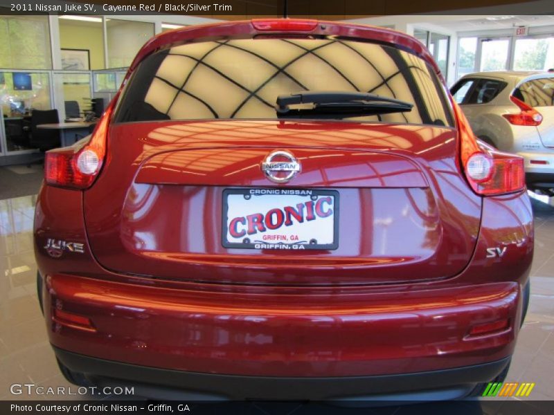 Cayenne Red / Black/Silver Trim 2011 Nissan Juke SV
