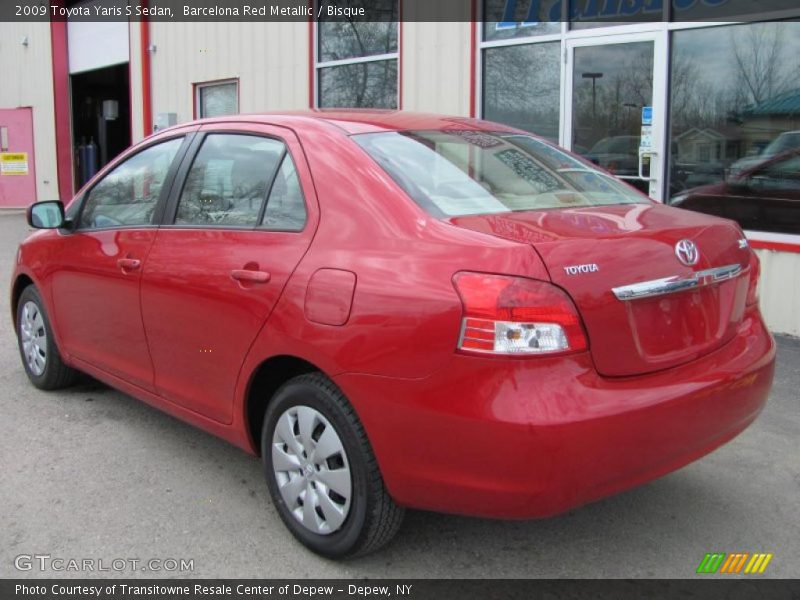 Barcelona Red Metallic / Bisque 2009 Toyota Yaris S Sedan
