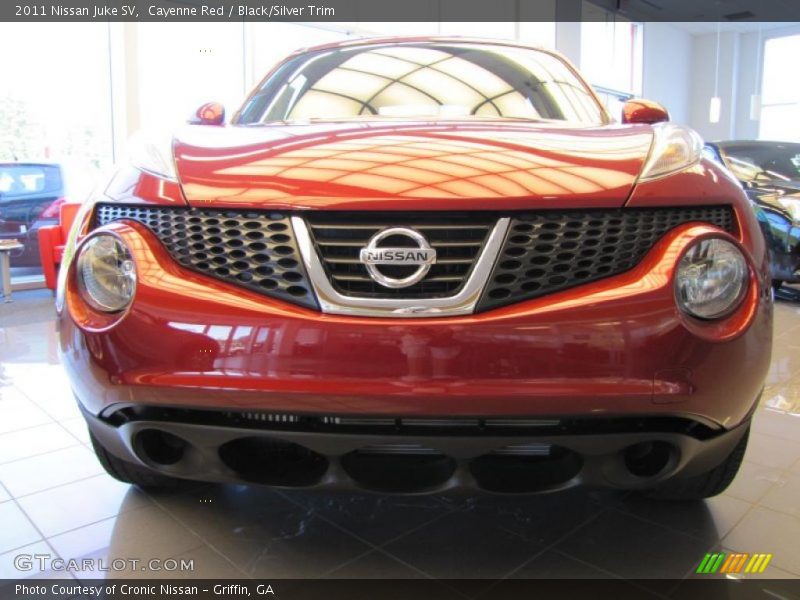 Cayenne Red / Black/Silver Trim 2011 Nissan Juke SV