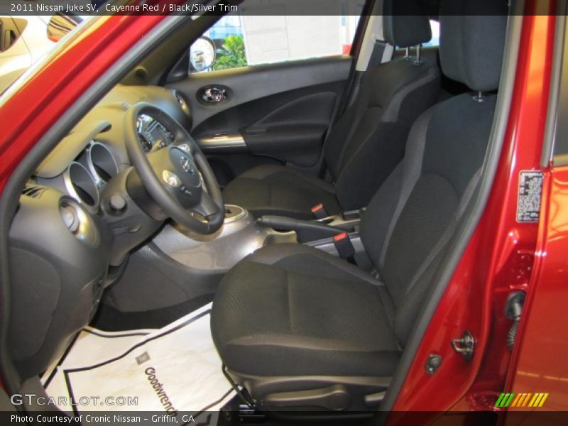 Cayenne Red / Black/Silver Trim 2011 Nissan Juke SV