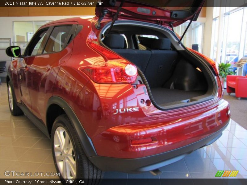 Cayenne Red / Black/Silver Trim 2011 Nissan Juke SV