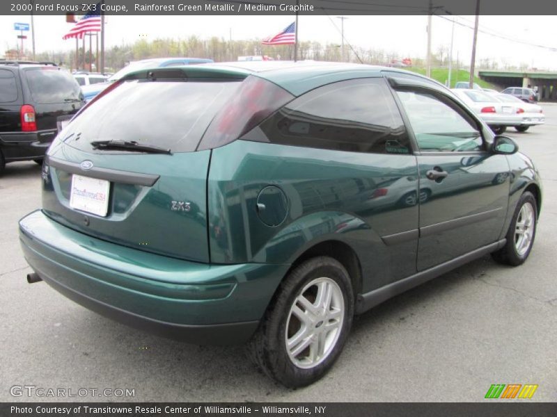Rainforest Green Metallic / Medium Graphite 2000 Ford Focus ZX3 Coupe