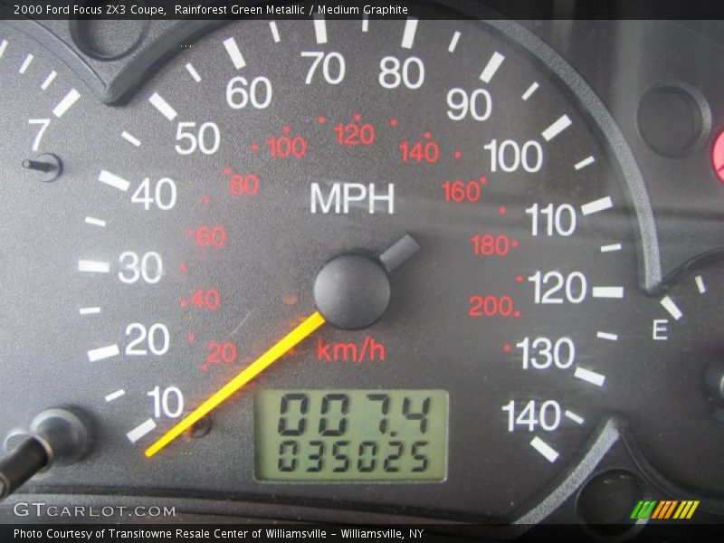 Rainforest Green Metallic / Medium Graphite 2000 Ford Focus ZX3 Coupe