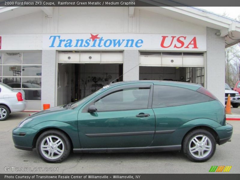 Rainforest Green Metallic / Medium Graphite 2000 Ford Focus ZX3 Coupe