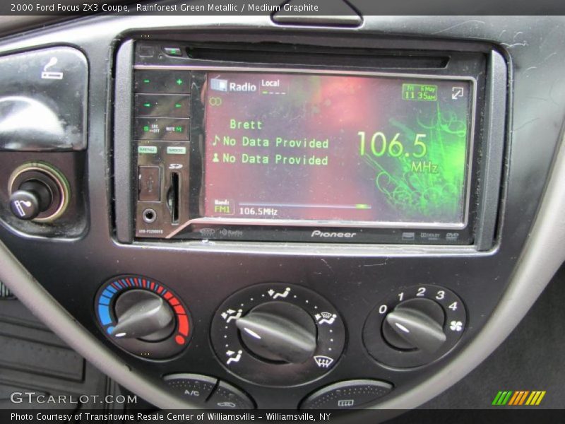 Controls of 2000 Focus ZX3 Coupe