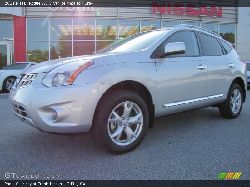Silver Ice Metallic / Gray 2011 Nissan Rogue SV