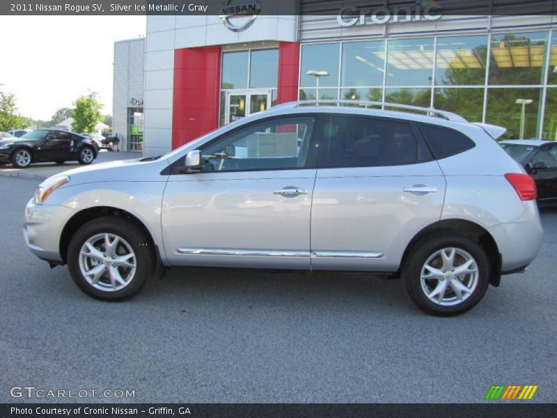 Silver Ice Metallic / Gray 2011 Nissan Rogue SV