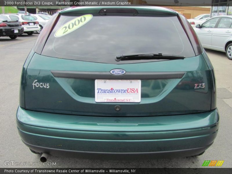 Rainforest Green Metallic / Medium Graphite 2000 Ford Focus ZX3 Coupe