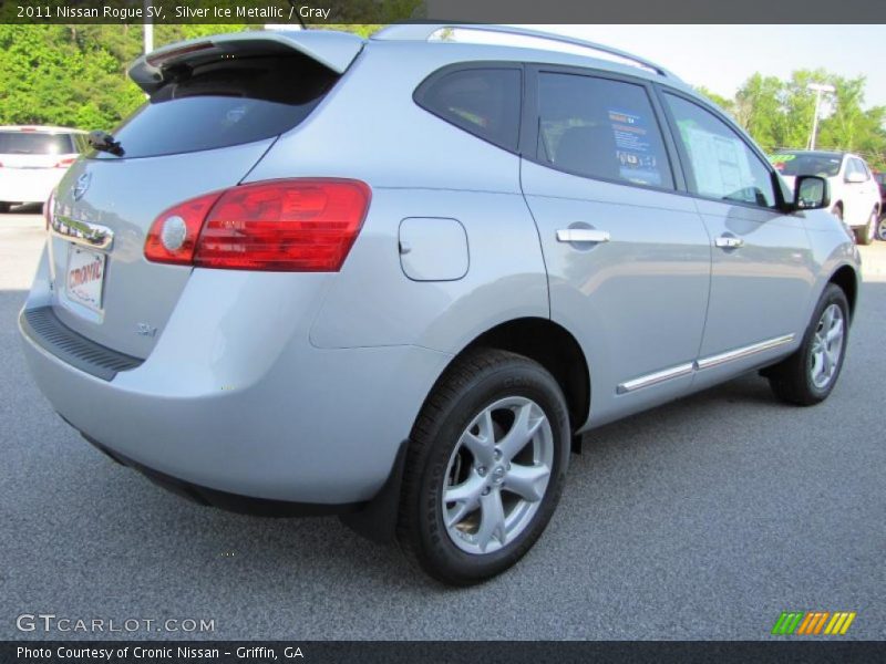 Silver Ice Metallic / Gray 2011 Nissan Rogue SV