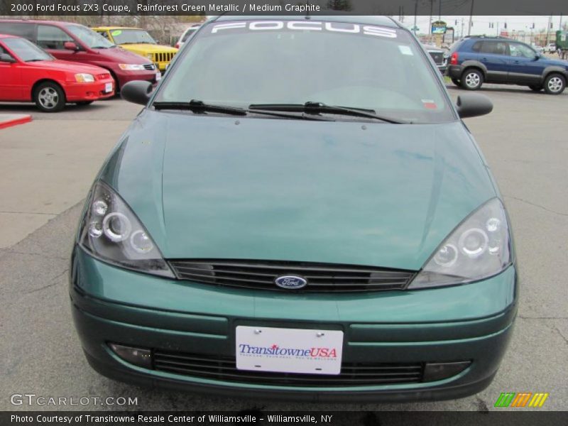 Rainforest Green Metallic / Medium Graphite 2000 Ford Focus ZX3 Coupe