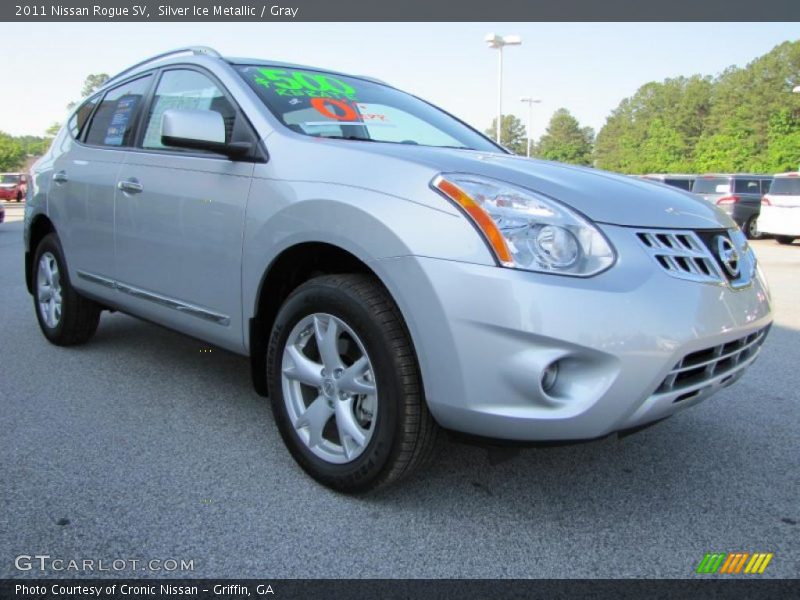 Silver Ice Metallic / Gray 2011 Nissan Rogue SV