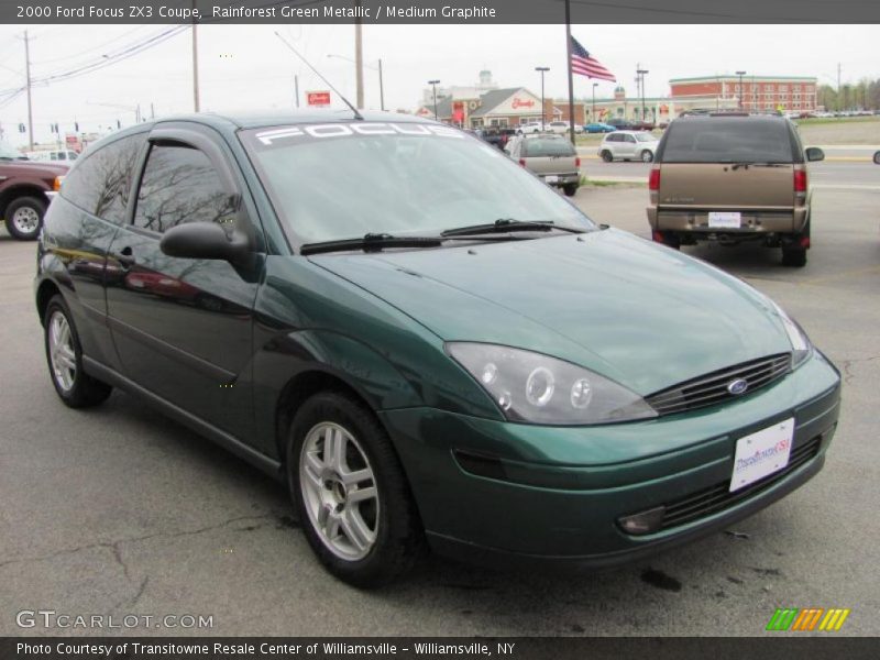 Rainforest Green Metallic / Medium Graphite 2000 Ford Focus ZX3 Coupe