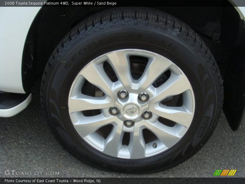 Super White / Sand Beige 2008 Toyota Sequoia Platinum 4WD