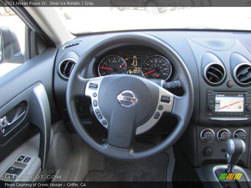 Silver Ice Metallic / Gray 2011 Nissan Rogue SV