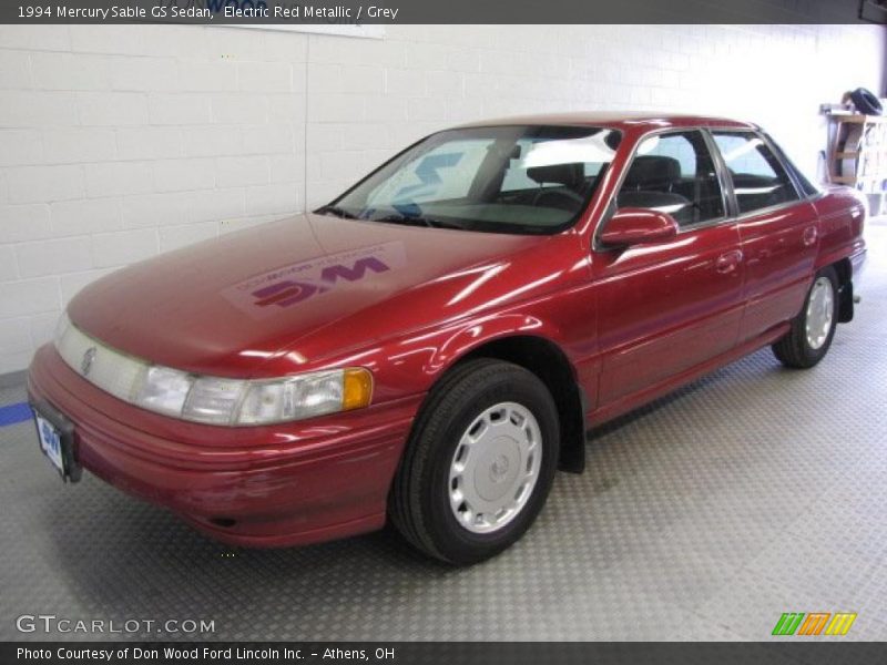 Electric Red Metallic / Grey 1994 Mercury Sable GS Sedan