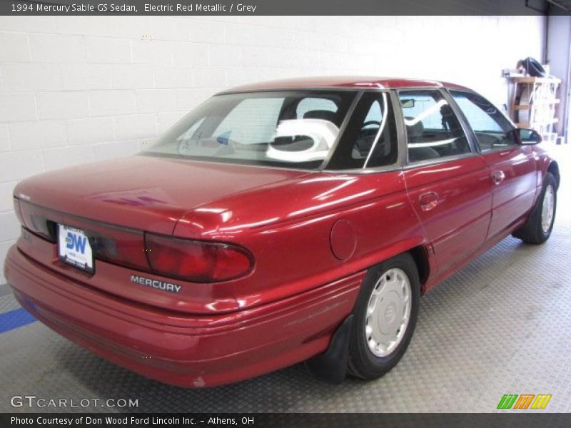 Electric Red Metallic / Grey 1994 Mercury Sable GS Sedan