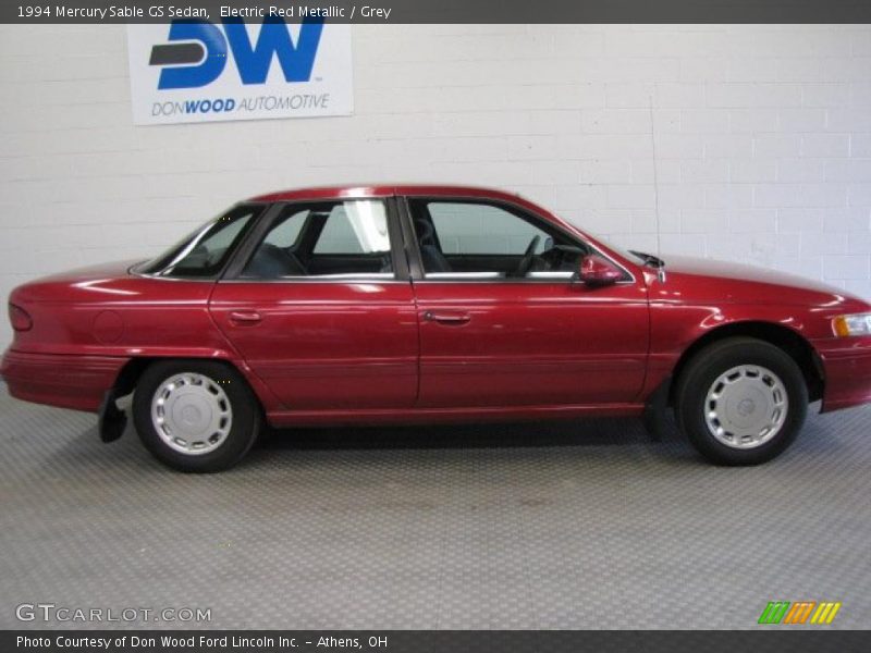 Electric Red Metallic / Grey 1994 Mercury Sable GS Sedan