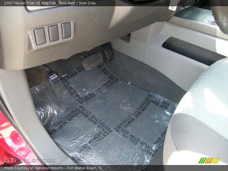 Red Alert / Steel Gray 2007 Nissan Titan XE King Cab