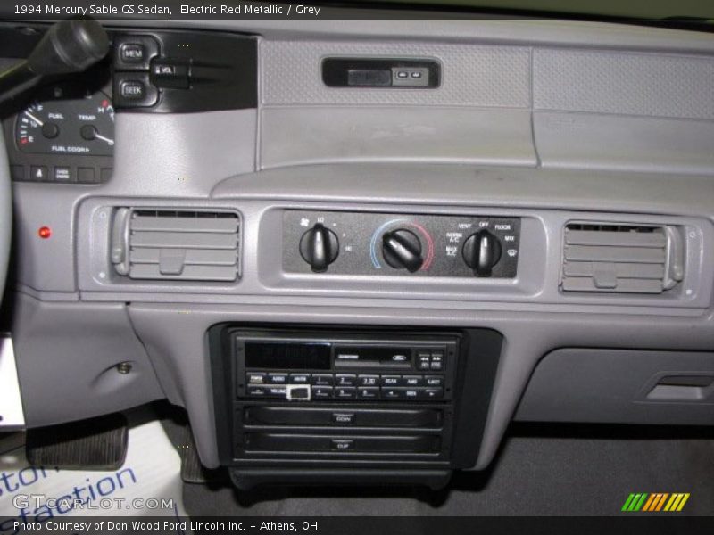 Electric Red Metallic / Grey 1994 Mercury Sable GS Sedan