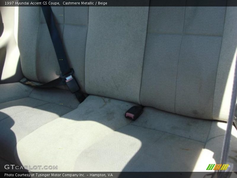 Cashmere Metallic / Beige 1997 Hyundai Accent GS Coupe