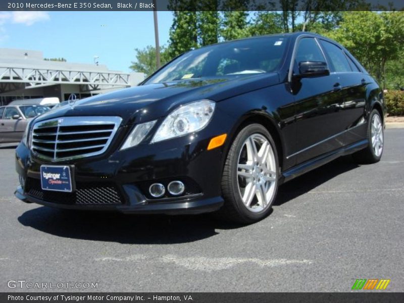 Black / Black 2010 Mercedes-Benz E 350 Sedan