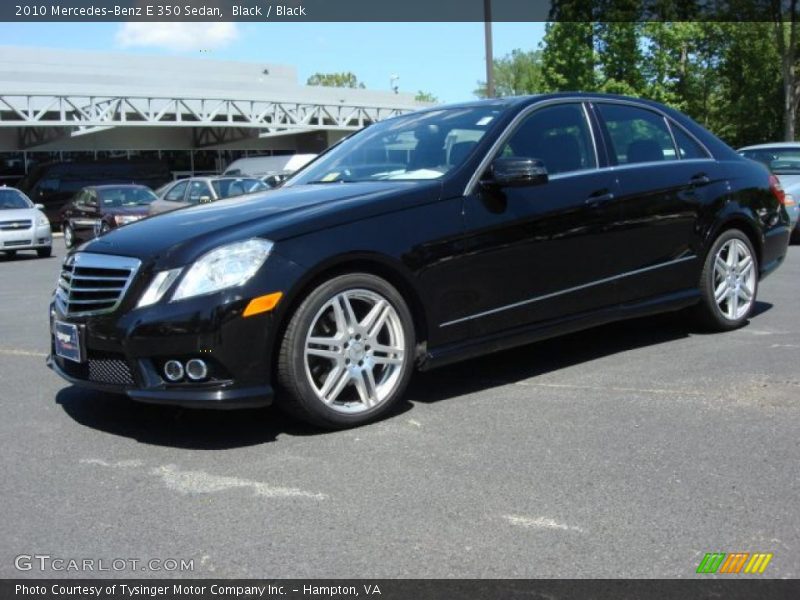 Black / Black 2010 Mercedes-Benz E 350 Sedan