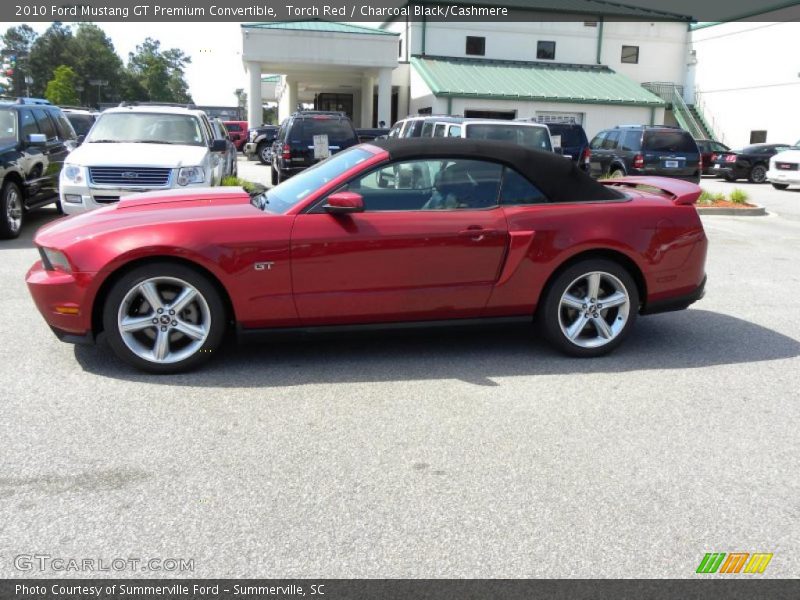 Torch Red / Charcoal Black/Cashmere 2010 Ford Mustang GT Premium Convertible