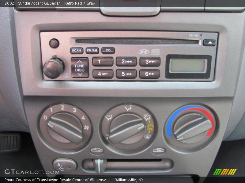 Retro Red / Gray 2002 Hyundai Accent GL Sedan