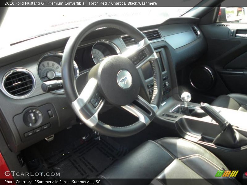  2010 Mustang GT Premium Convertible Charcoal Black/Cashmere Interior