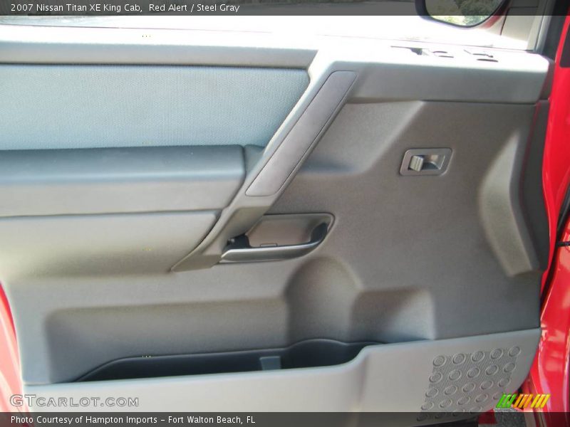 Red Alert / Steel Gray 2007 Nissan Titan XE King Cab
