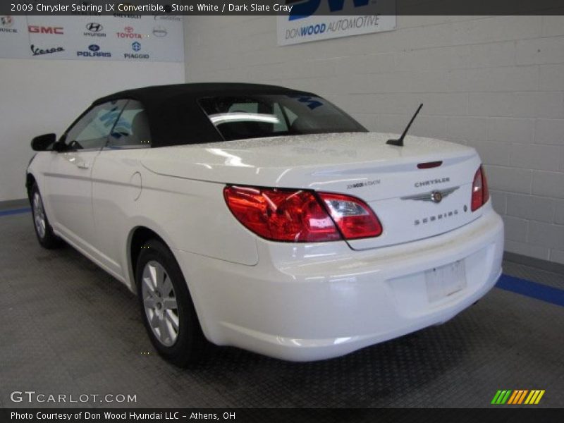 Stone White / Dark Slate Gray 2009 Chrysler Sebring LX Convertible