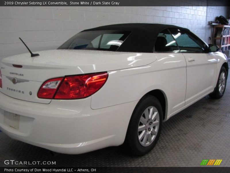 Stone White / Dark Slate Gray 2009 Chrysler Sebring LX Convertible