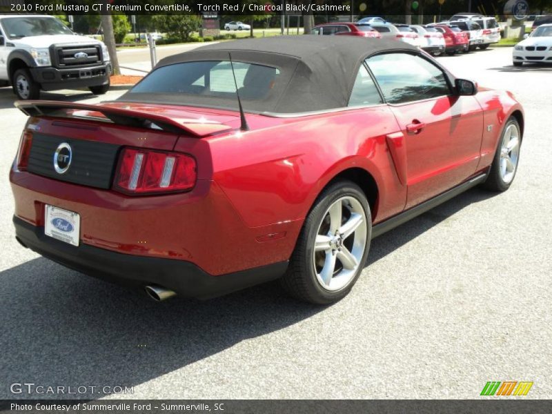 Torch Red / Charcoal Black/Cashmere 2010 Ford Mustang GT Premium Convertible