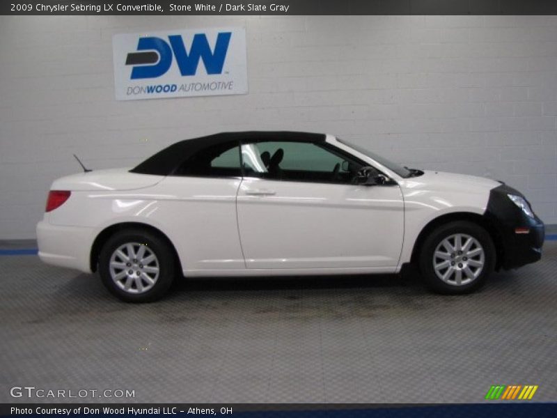 Stone White / Dark Slate Gray 2009 Chrysler Sebring LX Convertible