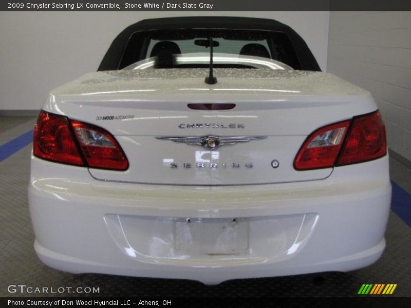 Stone White / Dark Slate Gray 2009 Chrysler Sebring LX Convertible