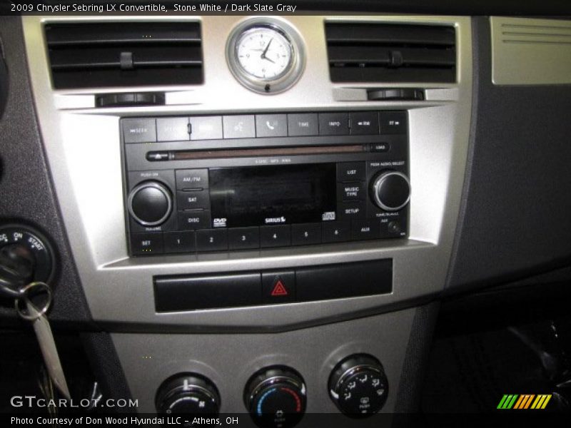 Stone White / Dark Slate Gray 2009 Chrysler Sebring LX Convertible