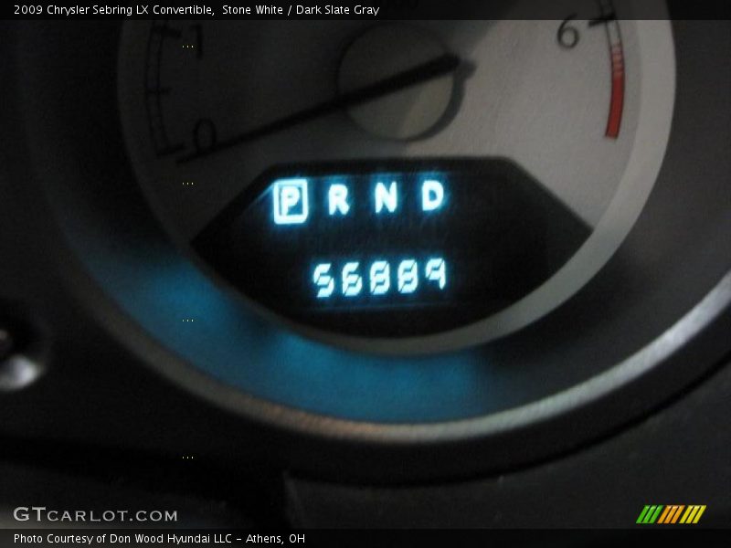 Stone White / Dark Slate Gray 2009 Chrysler Sebring LX Convertible