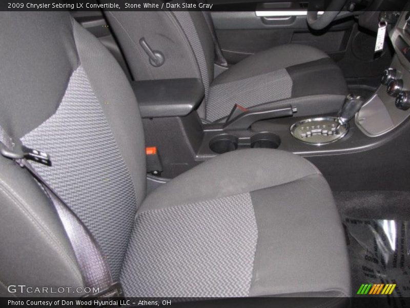 Stone White / Dark Slate Gray 2009 Chrysler Sebring LX Convertible