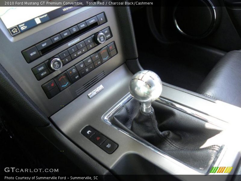 2010 Mustang GT Premium Convertible 5 Speed Automatic Shifter