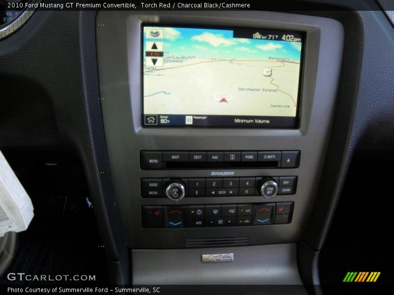 Navigation of 2010 Mustang GT Premium Convertible