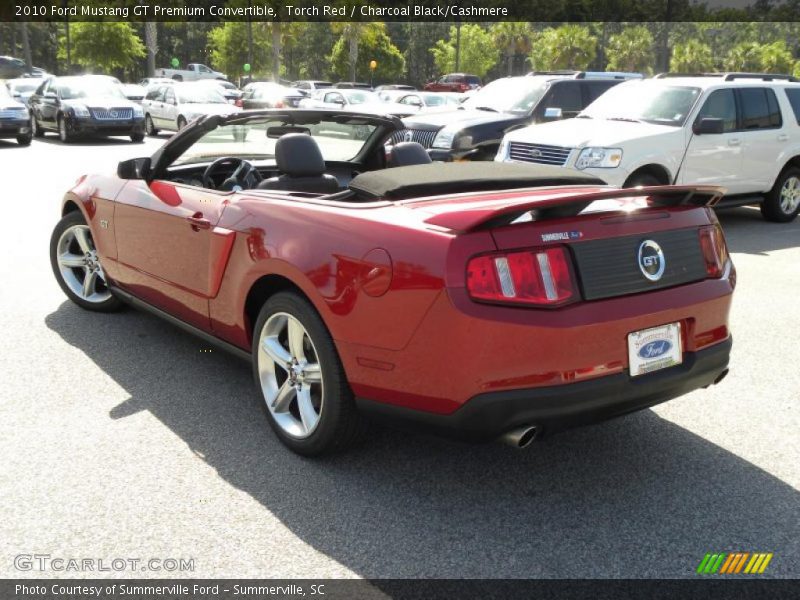 Torch Red / Charcoal Black/Cashmere 2010 Ford Mustang GT Premium Convertible