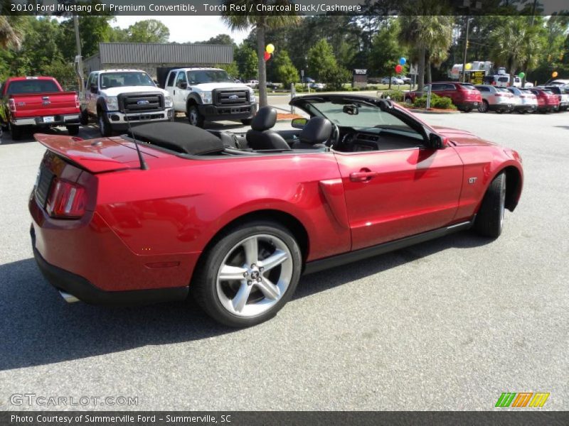Torch Red / Charcoal Black/Cashmere 2010 Ford Mustang GT Premium Convertible